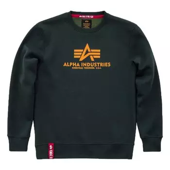 Толстовка Alpha Industries Basic, зеленый