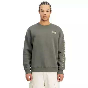 Толстовка Alpha Industries Camo Sleeve, зеленый