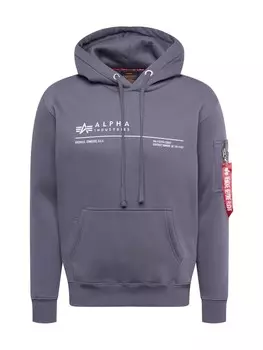 Толстовка Alpha Industries, цвет Graphite/Light Grey