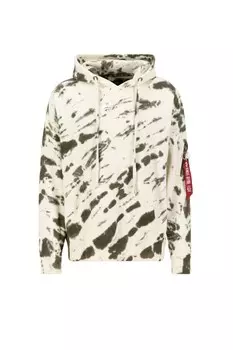 Толстовка Alpha Industries, цвет Olive/White/Wool White