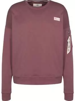 Толстовка Alpha Industries, цвет organic burgundy