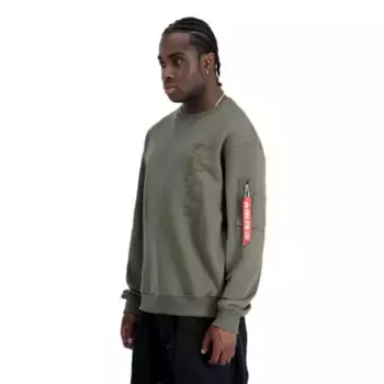 Толстовка Alpha Industries Emb, зеленый