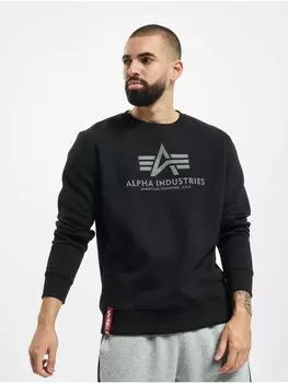 Толстовка Alpha Industries Herren Basic Rainbow Reflective Print Sweatshirt, черный