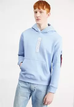 Толстовка Alpha Industries ХУДИ, голубой