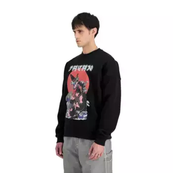 Толстовка Alpha Industries Japan Warrior, черный