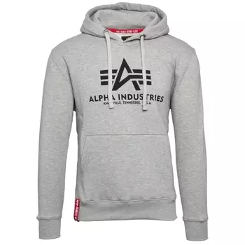 Толстовка Alpha Industries Kapuzenpullover Basic Hoodie, серый