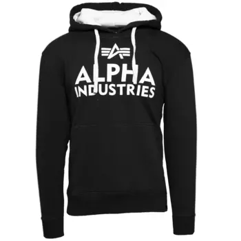Толстовка Alpha Industries Kapuzenpullover Foam Print Hoodie, черный