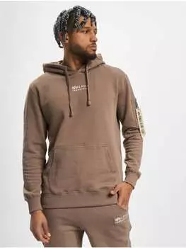 Толстовка Alpha Industries, коричневый