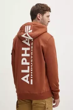 Толстовка Alpha Industries, коричневый
