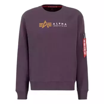 Толстовка Alpha Industries Label, фиолетовый