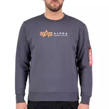 Толстовка Alpha Industries Label, серый