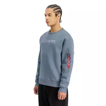 Толстовка Alpha Industries Label, синий