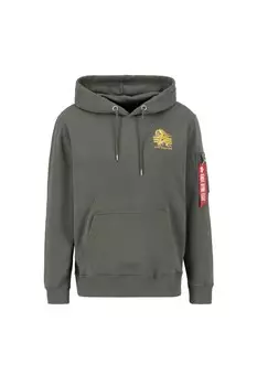 Толстовка Alpha Industries, оливковый