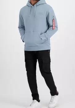 Толстовка Alpha Industries, серо-синий