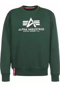 Толстовка Alpha Industries, темно-зеленый