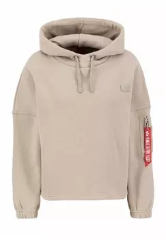 Толстовка Alpha Industries X-FIT LABEL, цвет vintage sand