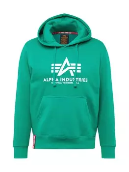Толстовка Alpha Industries, зеленый
