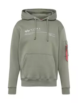 Толстовка Alpha Industries, зеленый