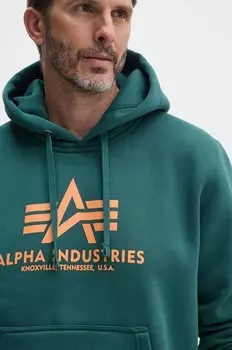 Толстовка Alpha Industries, зеленый