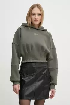 Толстовка Alpha Industries, зеленый