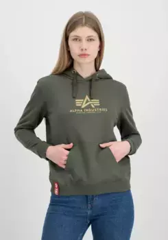 Толстовка Alpha Industries "Женщины Alpha Industries - Толстовки New Basic Hoody G Wmn", оливковый
