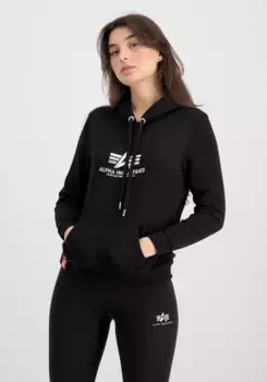 Толстовка Alpha Industries "Женщины Alpha Industries - Толстовки New Basic Hoody Wmn с принтом из фольги ", черный