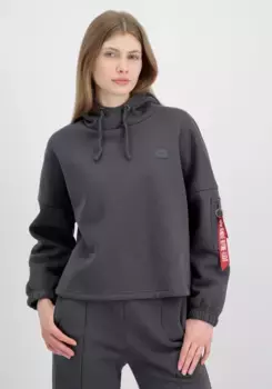 Толстовка Alpha Industries "Женщины Alpha Industries - Толстовки X-Fit Label OS Hoody Wmn", серый