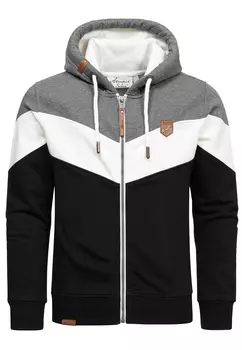 Толстовка Amaci&Sons im Block Design ARDMORE, антрацит/белый/черный