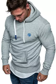 Толстовка Amaci&Sons Kapuzenpullover WATERBURY, светло-серый