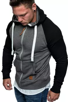 Толстовка Amaci&Sons Sweatjacke EL CAJON, антрацит/черный