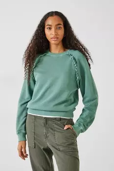 Толстовка Amayah с декоративными рюшами Hush, зеленый