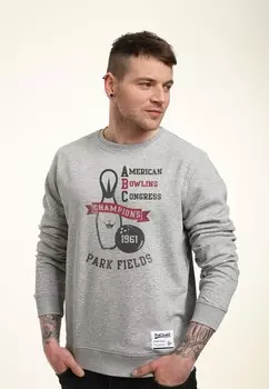Толстовка AMERICAN BOWLING CONGRESS Henry Tiger, цвет Mottled Light Grey
