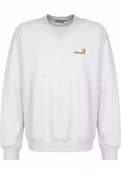 Толстовка American Script Carhartt WIP, цвет ash heather