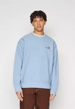 Толстовка American Script Carhartt WIP, цвет frosted blue