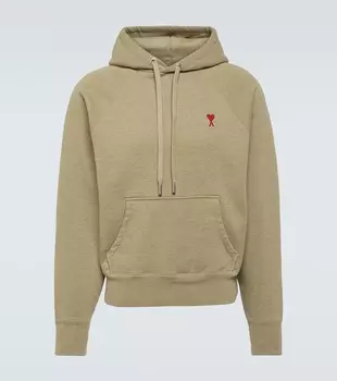 Толстовка Ami De Cur из хлопкового джерси Ami Paris, бежевый