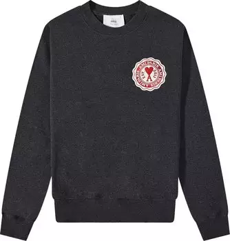 Толстовка Ami France Patch Sweatshirt 'Anthracite', серый
