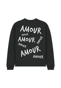 Толстовка AMOUR3 BACK PRINT UNISEX Mira Paris, черный