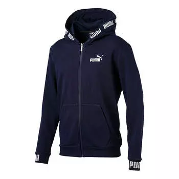 Толстовка amplified jacket navy blue Puma, синий