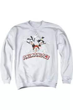 Толстовка Animaniacs Animaniacs Trio для взрослых с круглым вырезом Gildan, белый