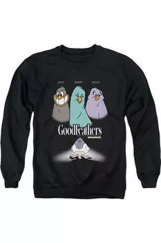 Толстовка Animaniacs Goodfeathers для взрослых с круглым вырезом Gildan, черный