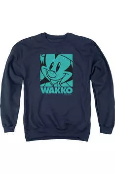 Толстовка Animaniacs Pop Wakko для взрослых с круглым вырезом Gildan, темно-синий