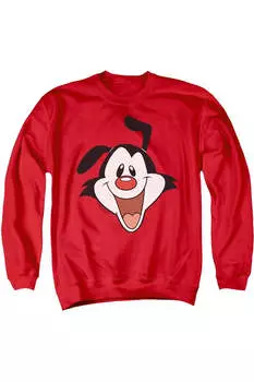 Толстовка Animaniacs Yakko Head для взрослых с круглым вырезом Gildan, красный