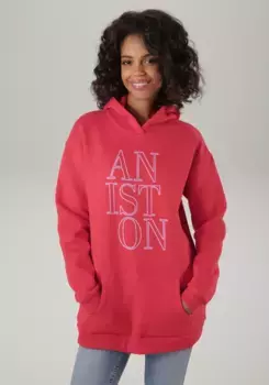 Толстовка Aniston CASUAL, с капюшоном - НОВАЯ КОЛЛЕКЦИЯ, цвет Rot-Flieder