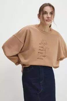 Толстовка Answear Lab, бежевый