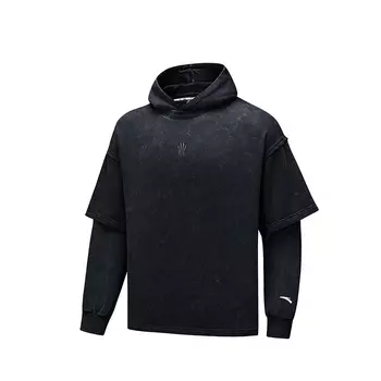 Толстовка Anta Life Collection унисекс, базовая, черная
