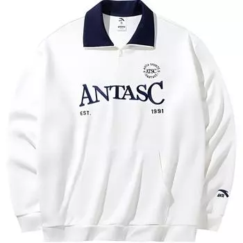 Толстовка Anta Life Collection унисекс цвета слоновой кости