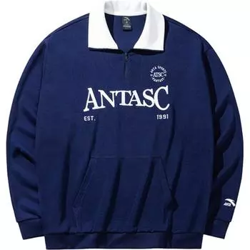 Толстовка Anta Life Collection Unisex Pure Cyan Blue, Pure Teal
