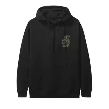 Толстовка Anti Social Social Club Blocked Черный/Зеленый Камуфляж