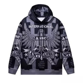 Толстовка Anti Social Social Club Overanxious Черный/Серый