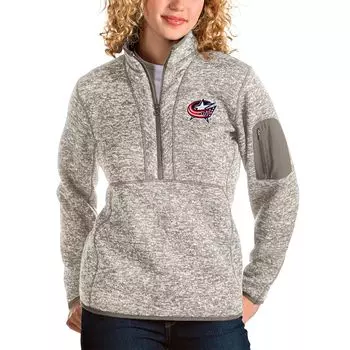 Толстовка Antigua Columbus Blue Jackets, серый